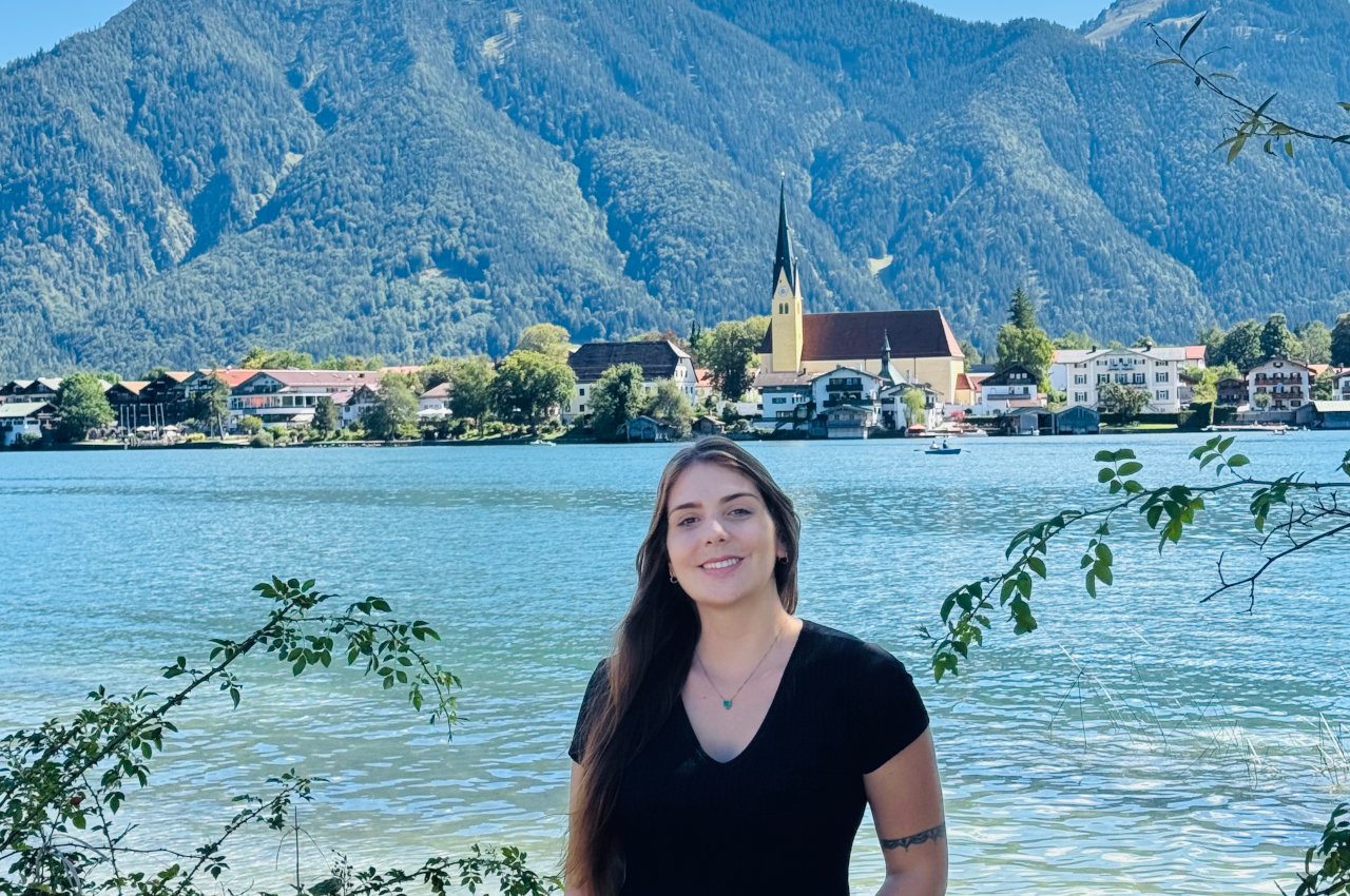 Vista do Lago Tegernsee a partir da margem