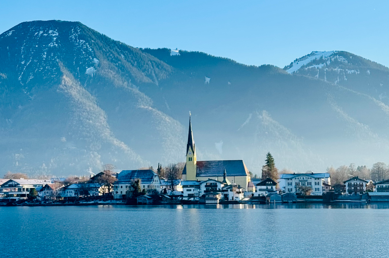 Lago Tegernsee na Baviera