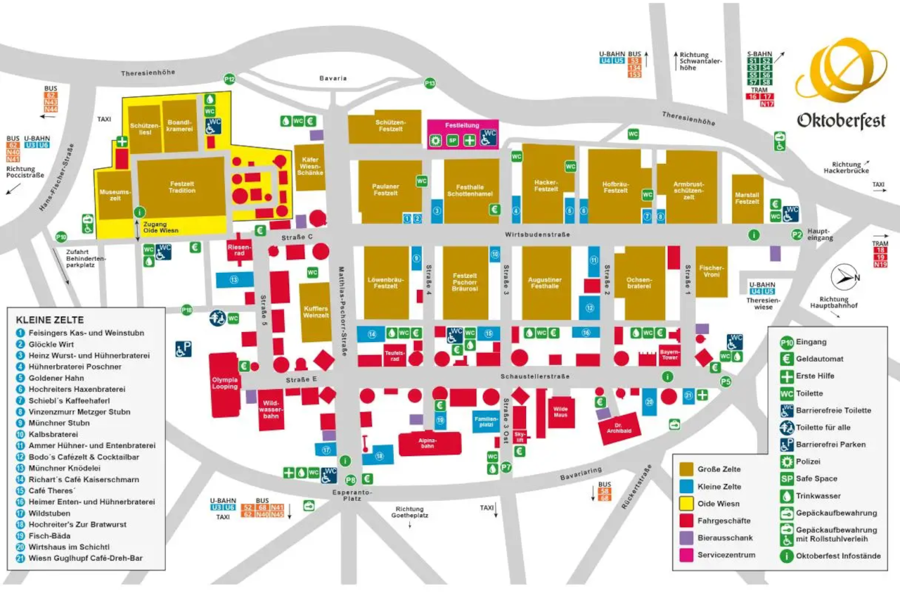 Mapa Oktoberfest