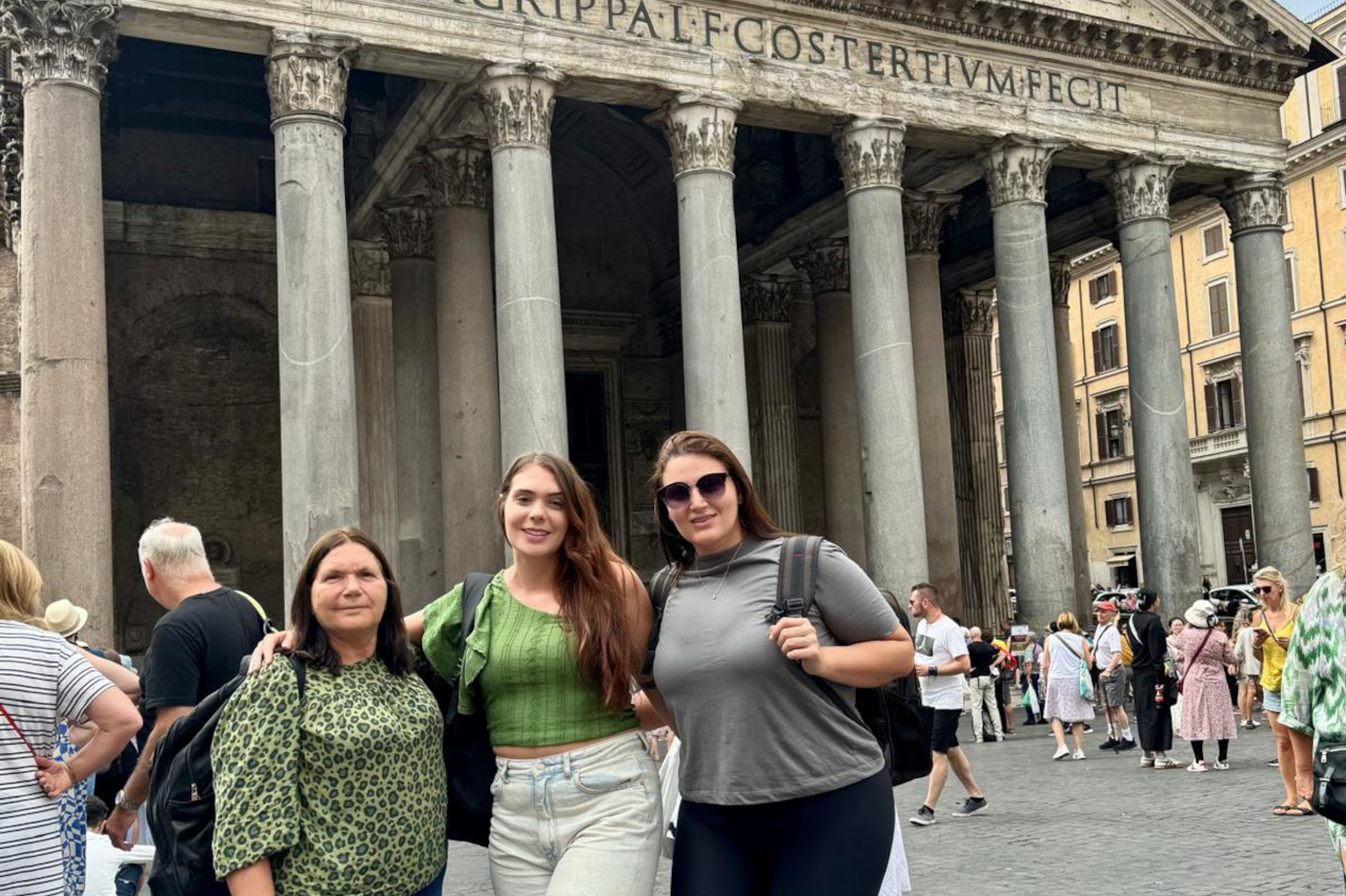 Roma no verão com turistas